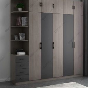 Tủ Quần Áo Cánh Mở Hiện Đại Có Nóc Và Kệ Trang Trí Đẹp